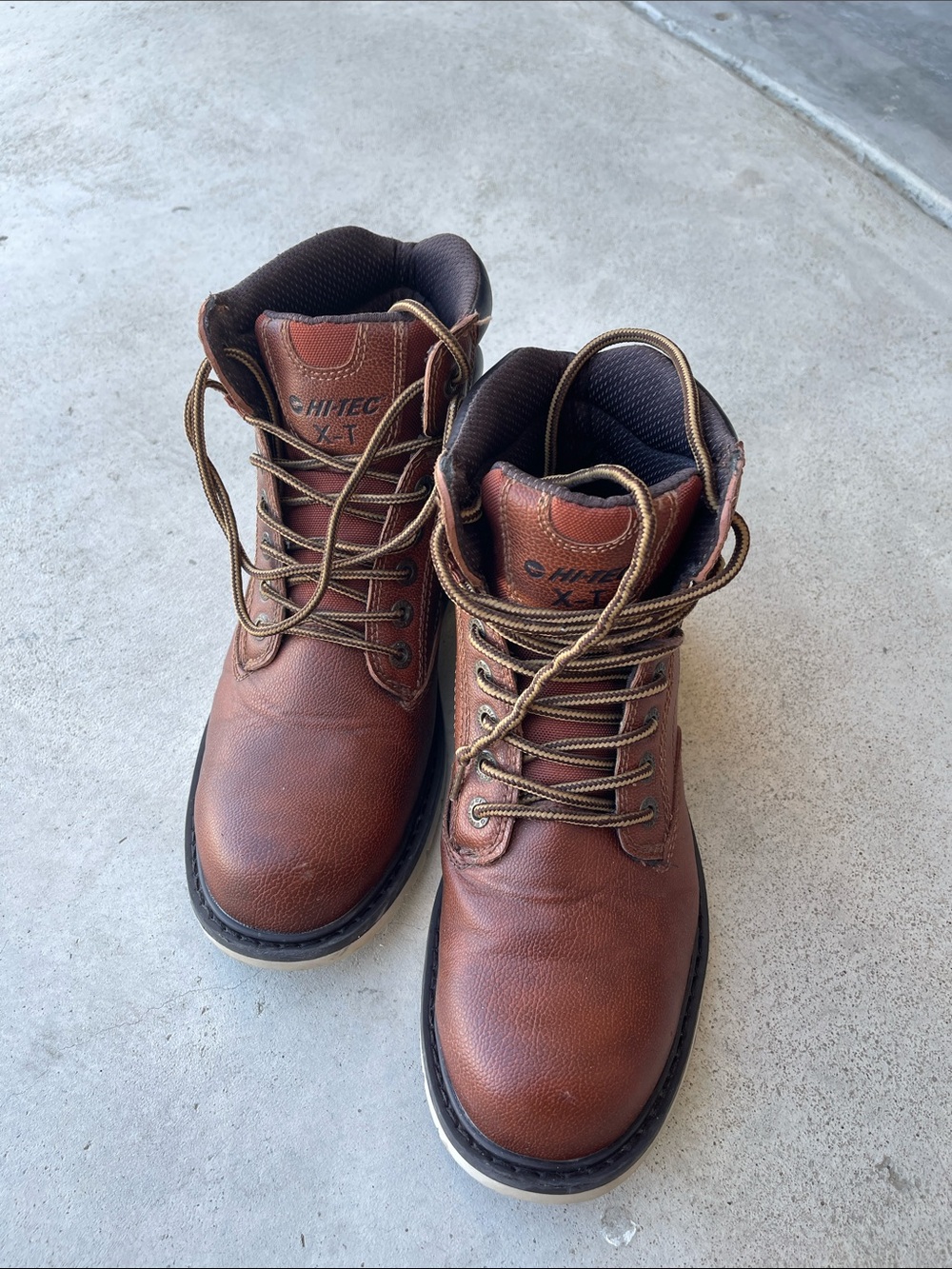 Hi-Tec Men's Brown Lace-Up Work Boots